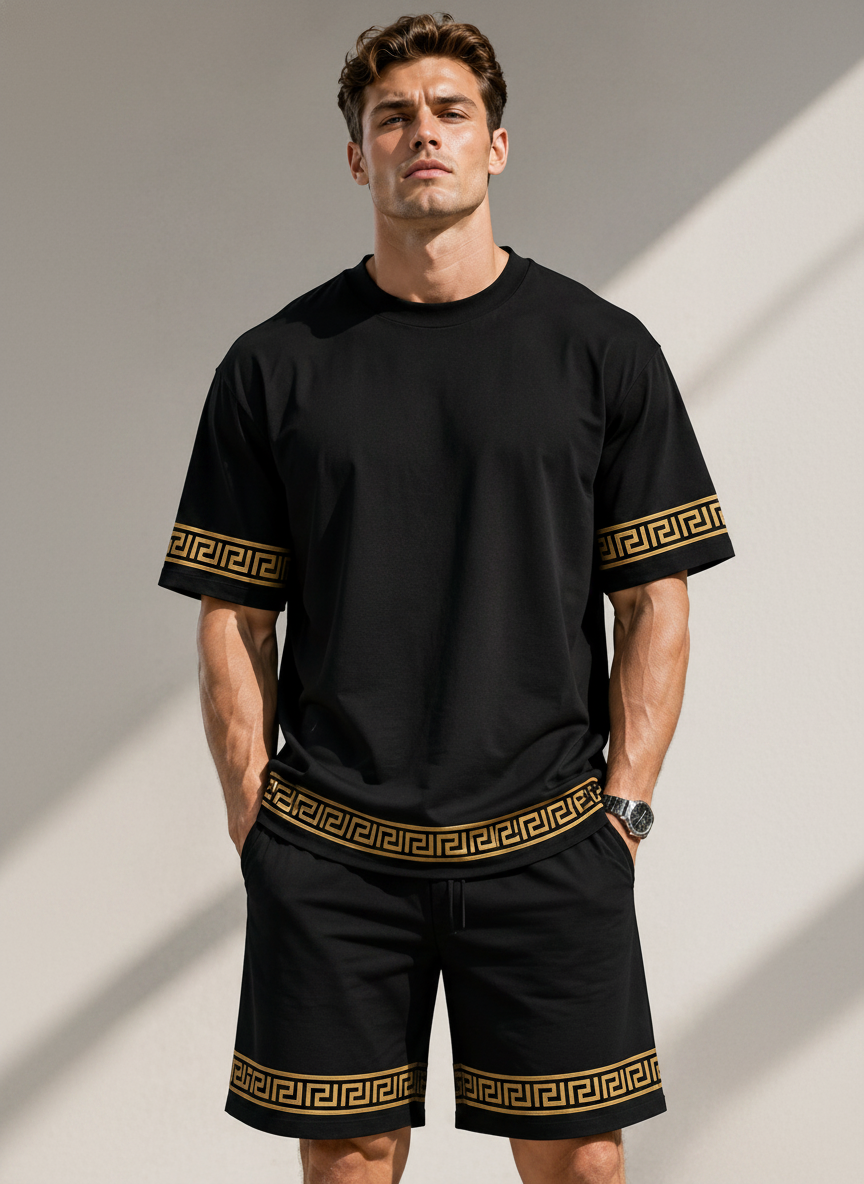 Royal Noir Luxe Co-Ord Set