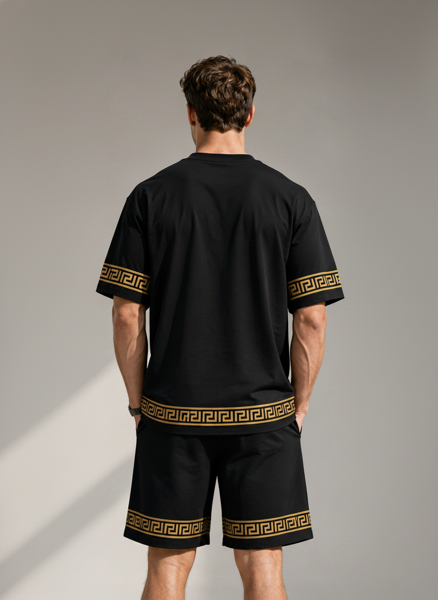 Royal Noir Luxe Co-Ord Set